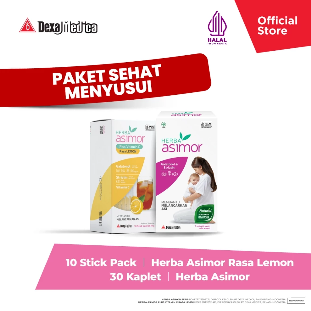 Paket Sehat Menyusui - Asimor Kaplet & Asimor Drink